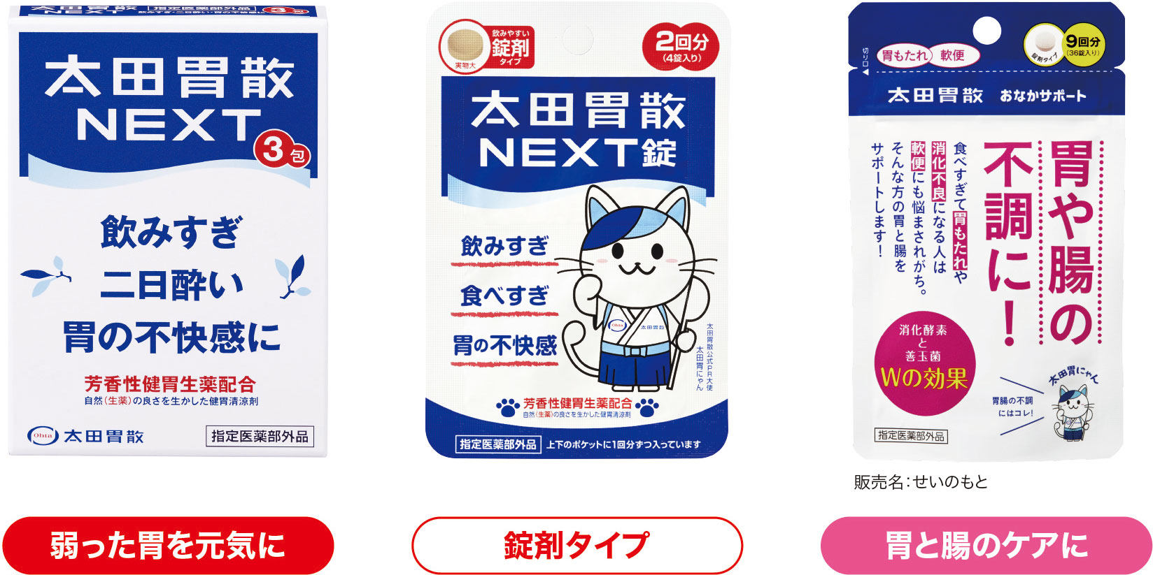 弱った胃を元気に 錠剤タイプ胃と腸のケアに